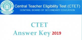 CTET Answer Key 2019
