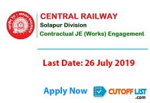Railway Jobs 2019