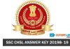 SSC CHSL Answer key 2018