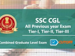 SSC CGL Cut Off List Previous year