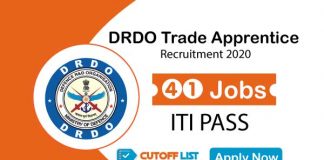 DRDO Trade Apprentice